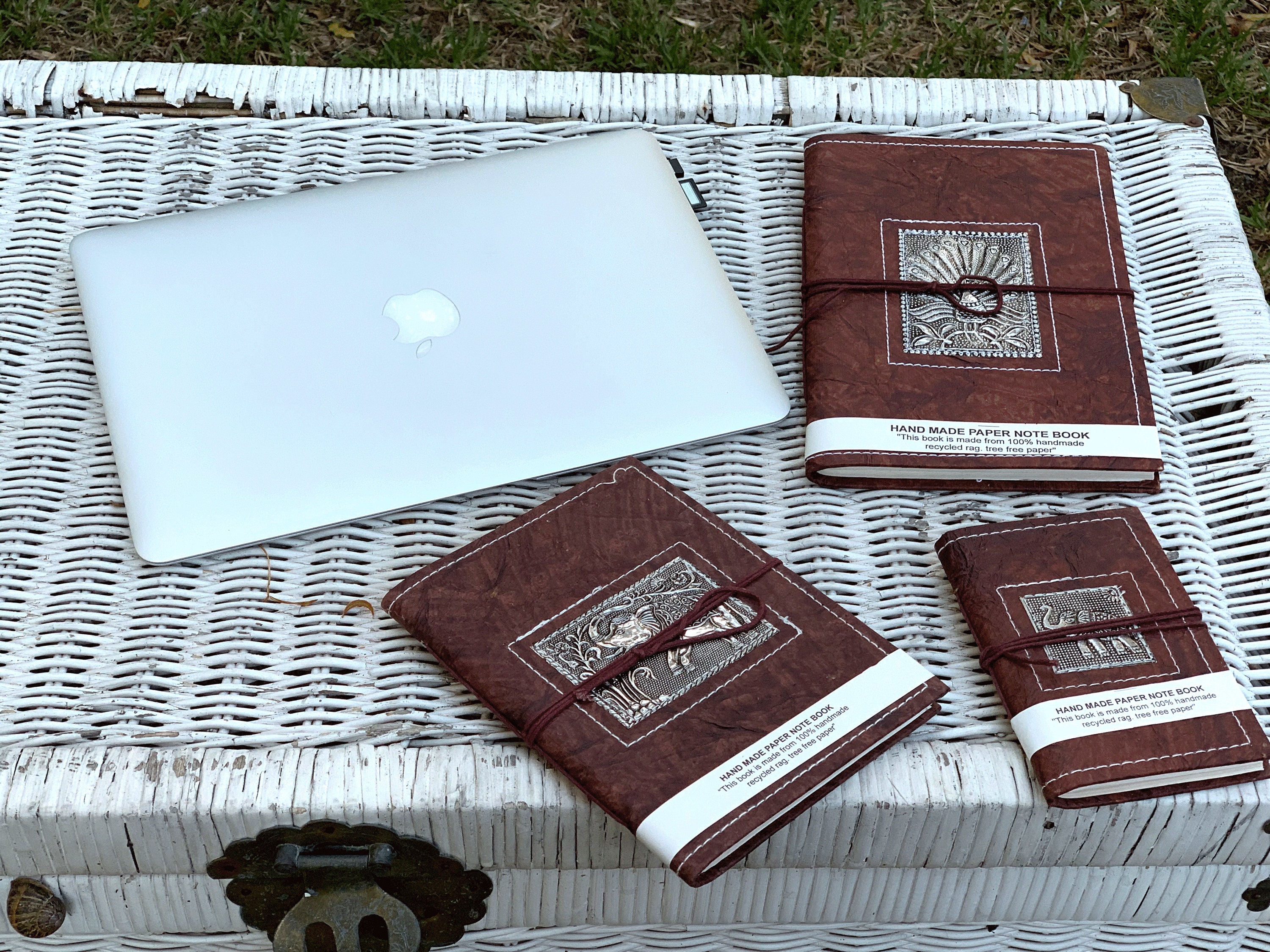 Recycled Paper Journal Custom Handmade Diary for Notes Book Etsy