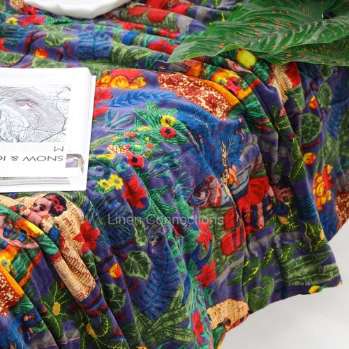 Velvet Quilt Cotton Quilt Patchwork Quilt Handamade Red Velvet Etsy