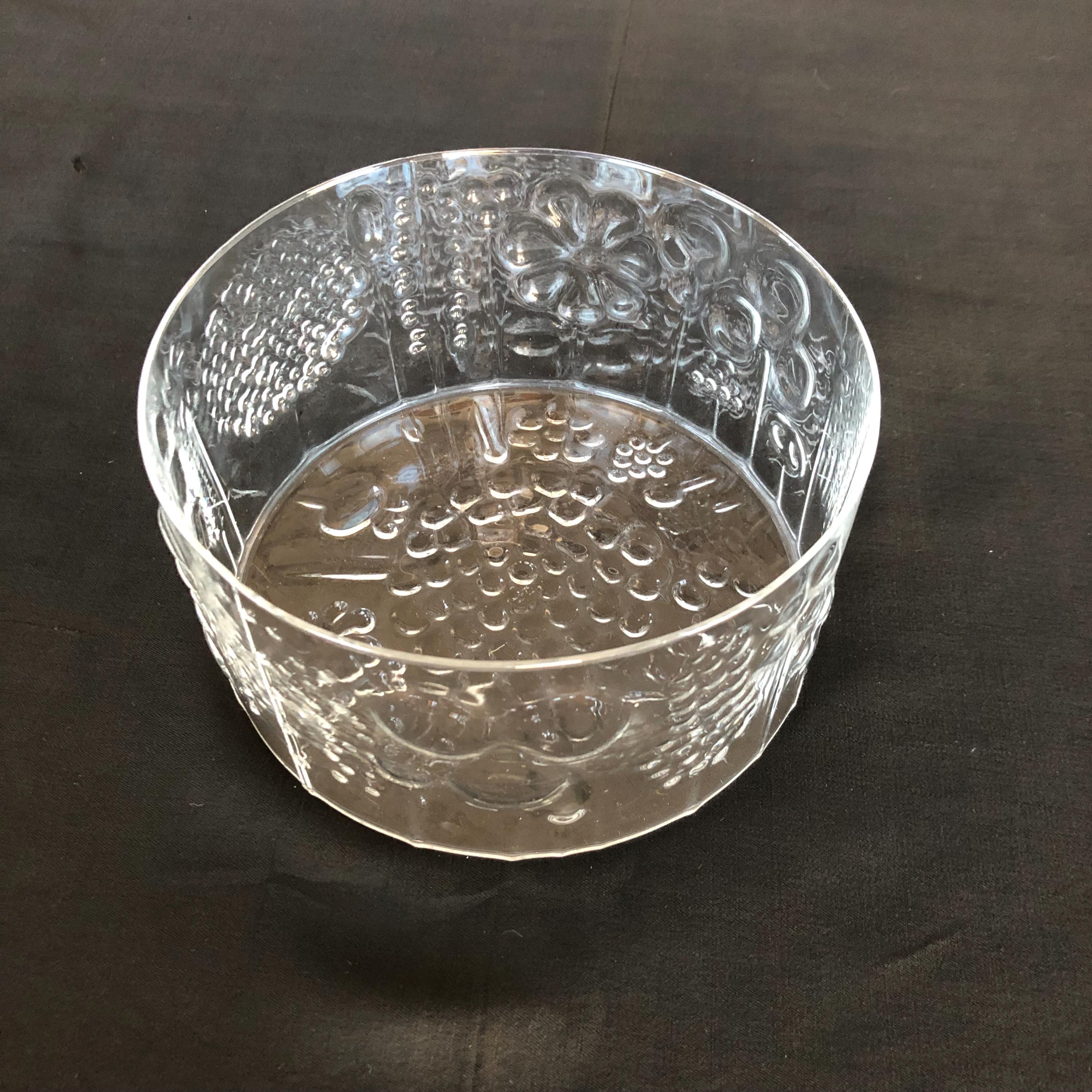 NiHome Saladier en verre avec pince à salade en bois d'acacia, design