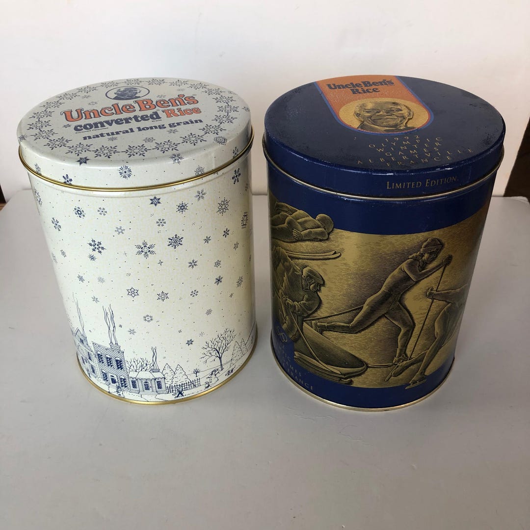 Vintage Uncle Ben's Rice Metal Containers - Lot of 2 - Etsy