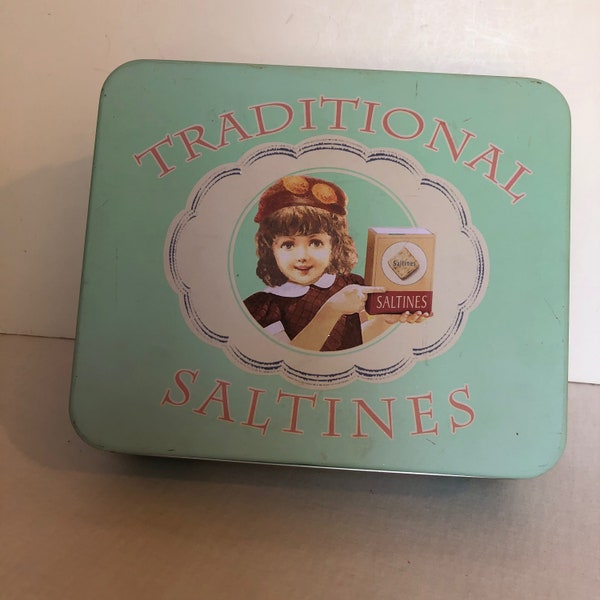 Rare Traditional Saltines Cracker Tin