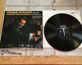 Gene Krupa "Plays Gerry Mulligan Arrangements" Lp Verve Label Long Play Canada NM Vinyl