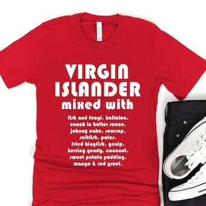 US Virgin Islands T Shirt, British Virgin Islands Food Shirt