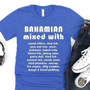 Camiseta Bahamas, Camiseta Bahamas, Camiseta Bahamia Mezclada Con Camiseta Unisex, Regalo Bahamas