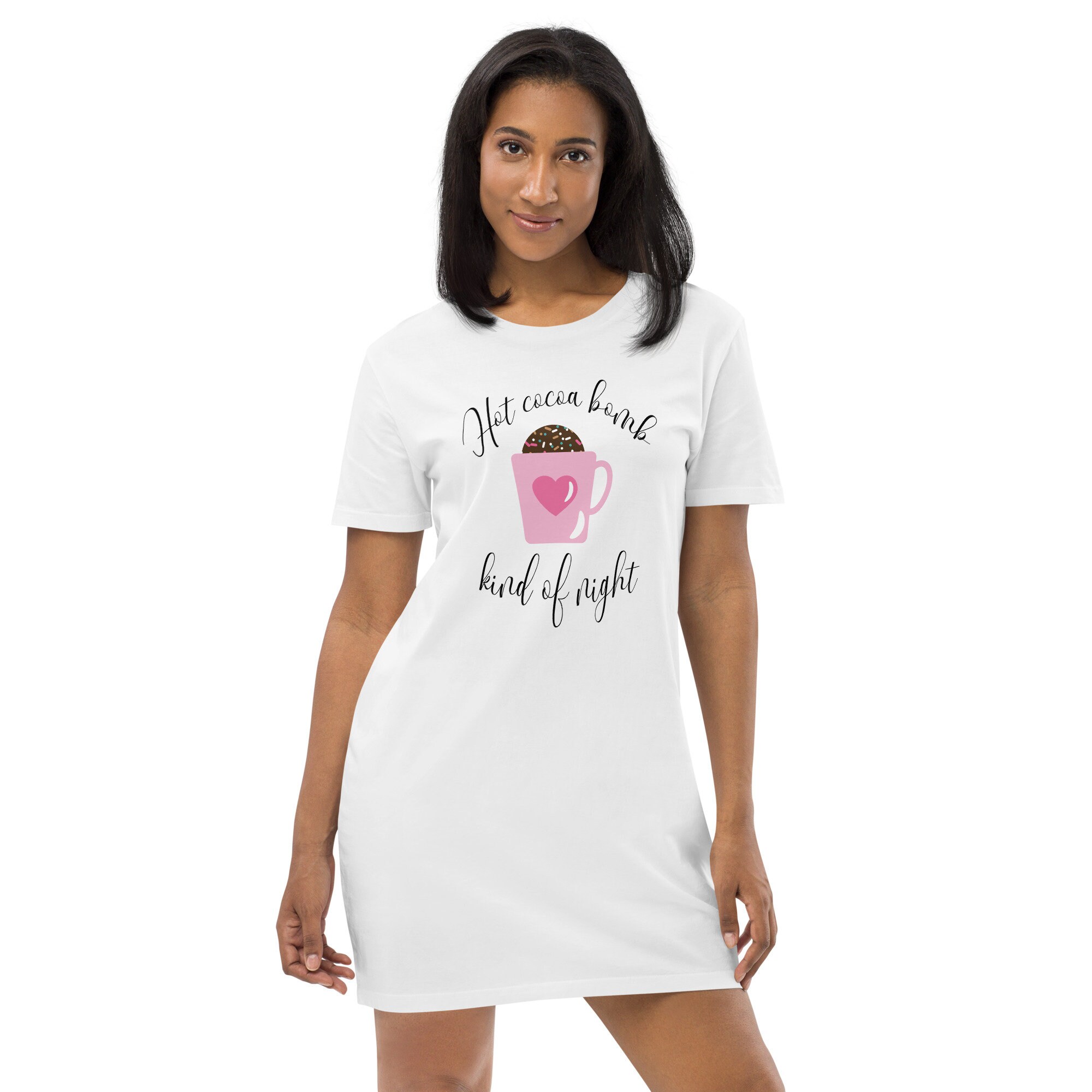 Hot Cocoa Bomb Funny Organic Cotton T 