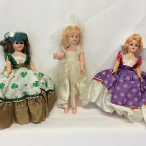 International Dolls From Ireland And Holland, Bride Doll, Sleepy Eyed, Open/Shut Eyes, Collectibles, Vintage Collectible Dolls