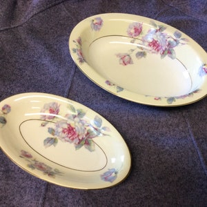 H & Co Heinrich Co Selb Bavaria Gold Rim Oval Bowls, Collectibles, Tea Party, Bavaran China, Heinrich China, Dining, Bridal Showers
