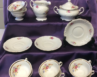 Walbrzych Floral Pattern, China Made In Poland, Vintage China, Collectibles, Tea Parties,  Showers, Dining Entertaining, Replacement China