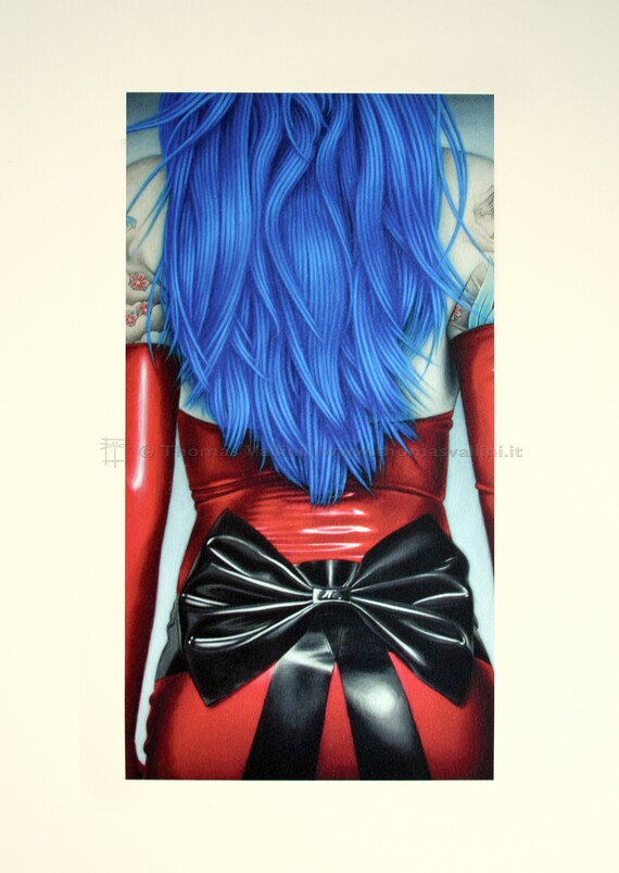 Prints To Frame Overture No 1 Print Pin Up Tattoos Hair Etsy