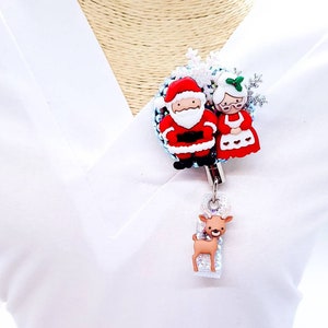 Christmas Badge Reel-Santa Badge Reel