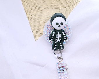 Radiology Badge Reel: Handmade X-Ray Man ID Holder