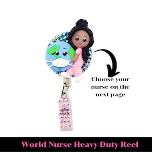 Cute Nurse Badge Reel - Nursing Student - RN - LPN