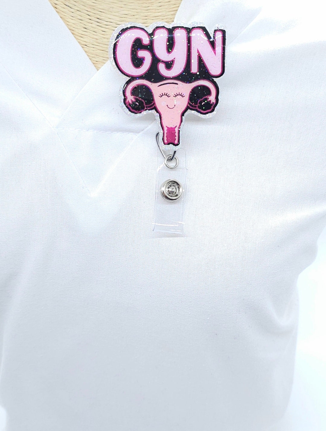 Pink GYN Uterus Badge Reel – Retractable ID Clip, Nurse Gift - Etsy