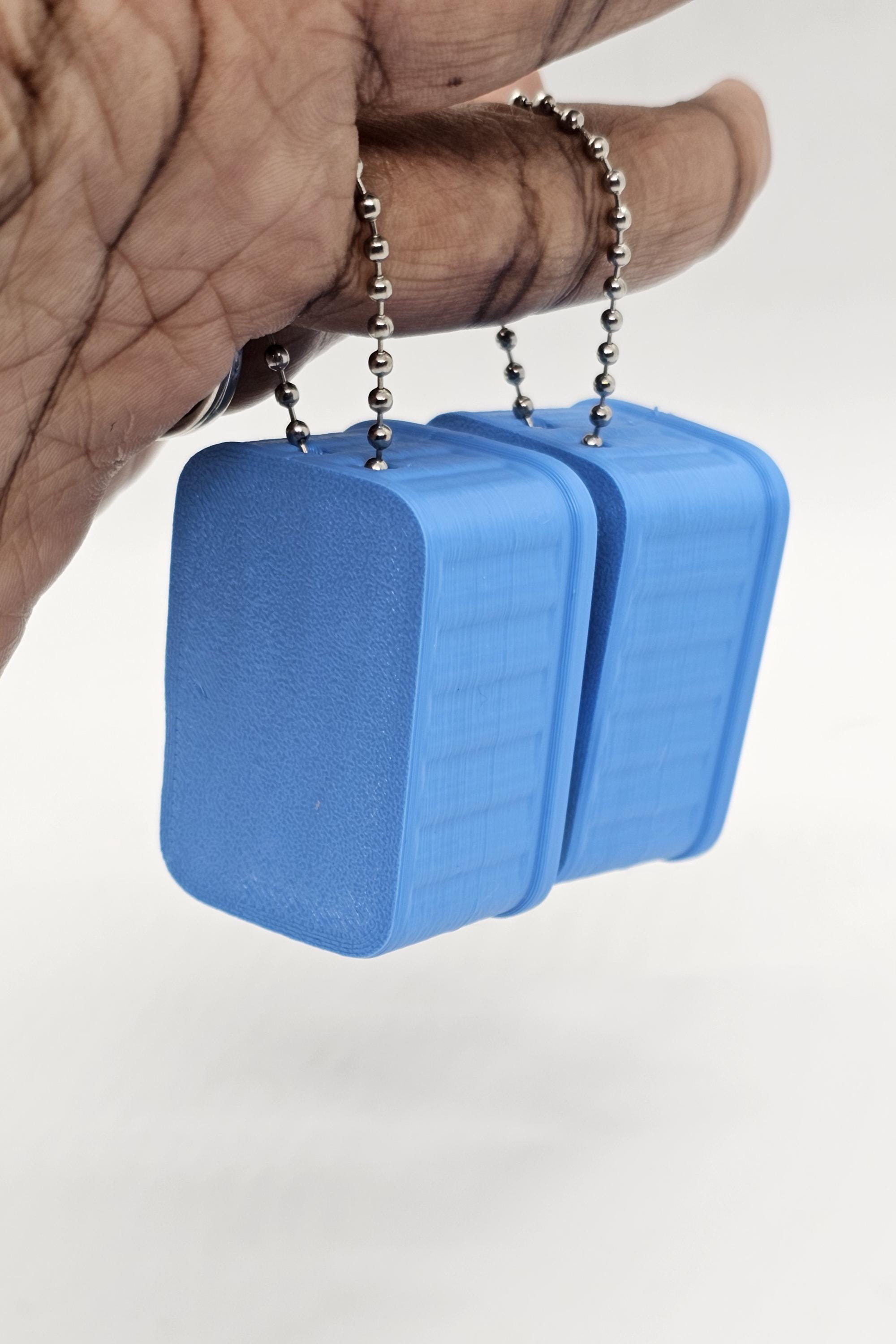 Fish Clicker Fidget 3D Printed Sardine Can Fidget Clicker – Funny Fish Click Toy Keychain ...