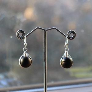 Wire Wrapped Glass Drop Earrings image 9