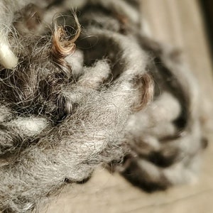 Eco friendly handspun undyed wool, chunky fuzzy art yarn for knitting