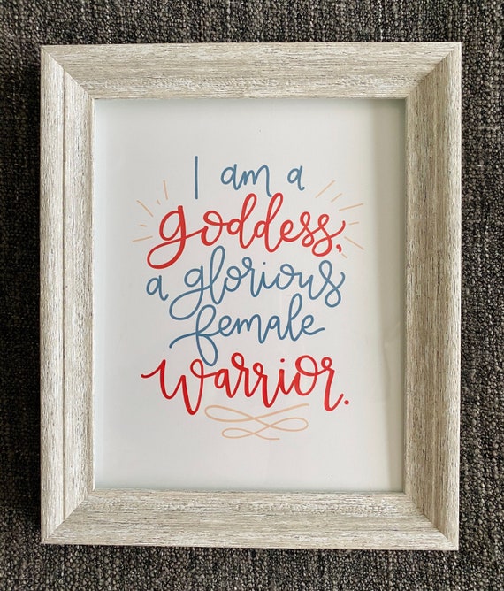 CHOORO Parks and Rec Pawnee Goddesses Gift I Am a Goddess a Glorious Female Warrior Queen of All That I Survey Keychain