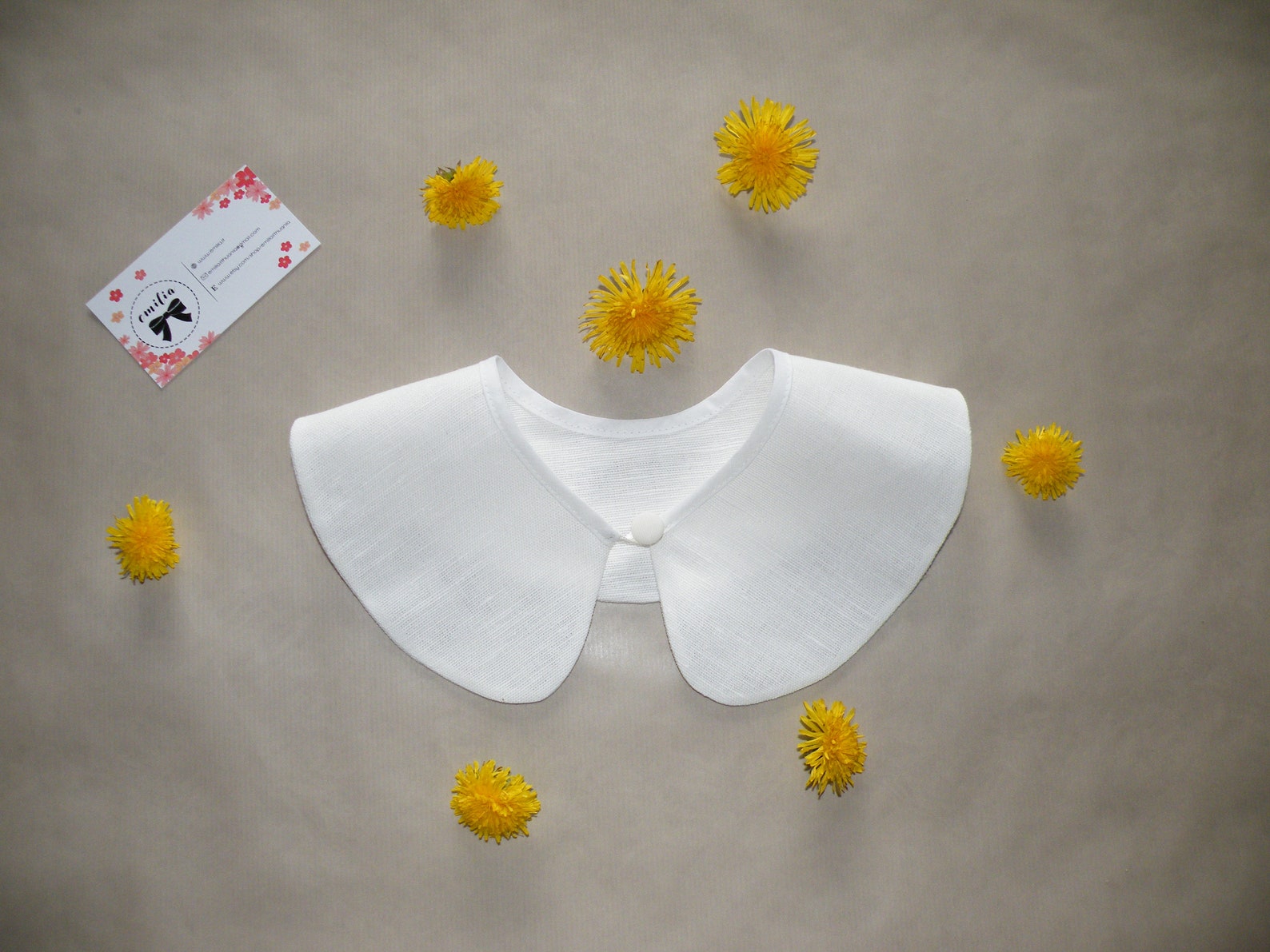 White Detachable Collar White Peter Pan Collar White - Etsy