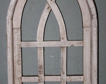 Window Frame Gray Iron Antique Style 54 X 98cm - View #2