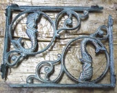 8 Cast Iron NAUTICAL MERMAID Brackets Garden Braces Shelf Bracket PIRATES Ship