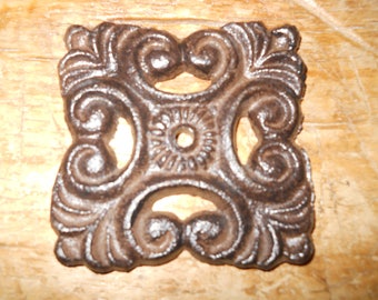 12 Cast Iron Antique Style Barn Handle Drawer Pull Shed Door Handles BACK PLATE