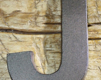 Cast Iron Industrial LETTER H Sign Rustic Brown 5/" tall Alphabet