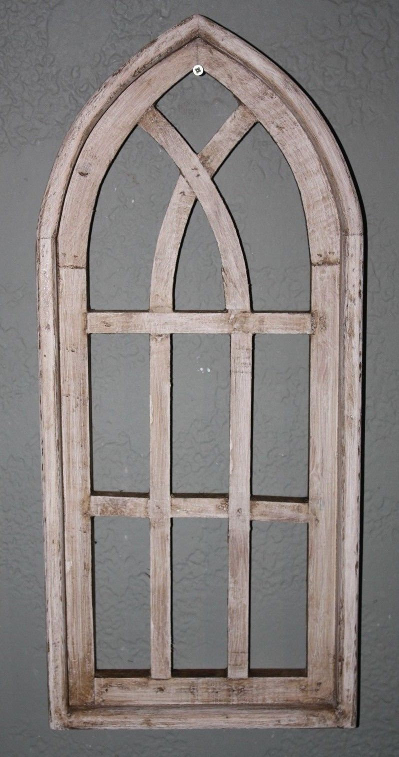 Wooden Antique Style Church WINDOW Frame Primitive Wood Gothic Etsy