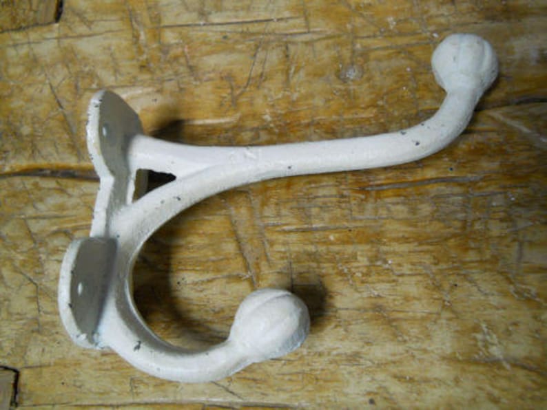 Cast Iron VICTORIAN Style Coat Hooks Hat PLANT Hook Rack Hall Tree GARDEN