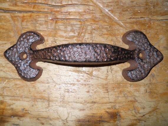 24 HUGE Cast Iron Antique Style RUSTIC Barn Handle Gate Pull Shed Door Handles