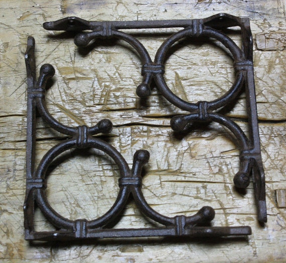 10 Cast Iron NAUTICAL ANCHOR Brackets Garden Braces Shelf Bracket PIRATES SHIP