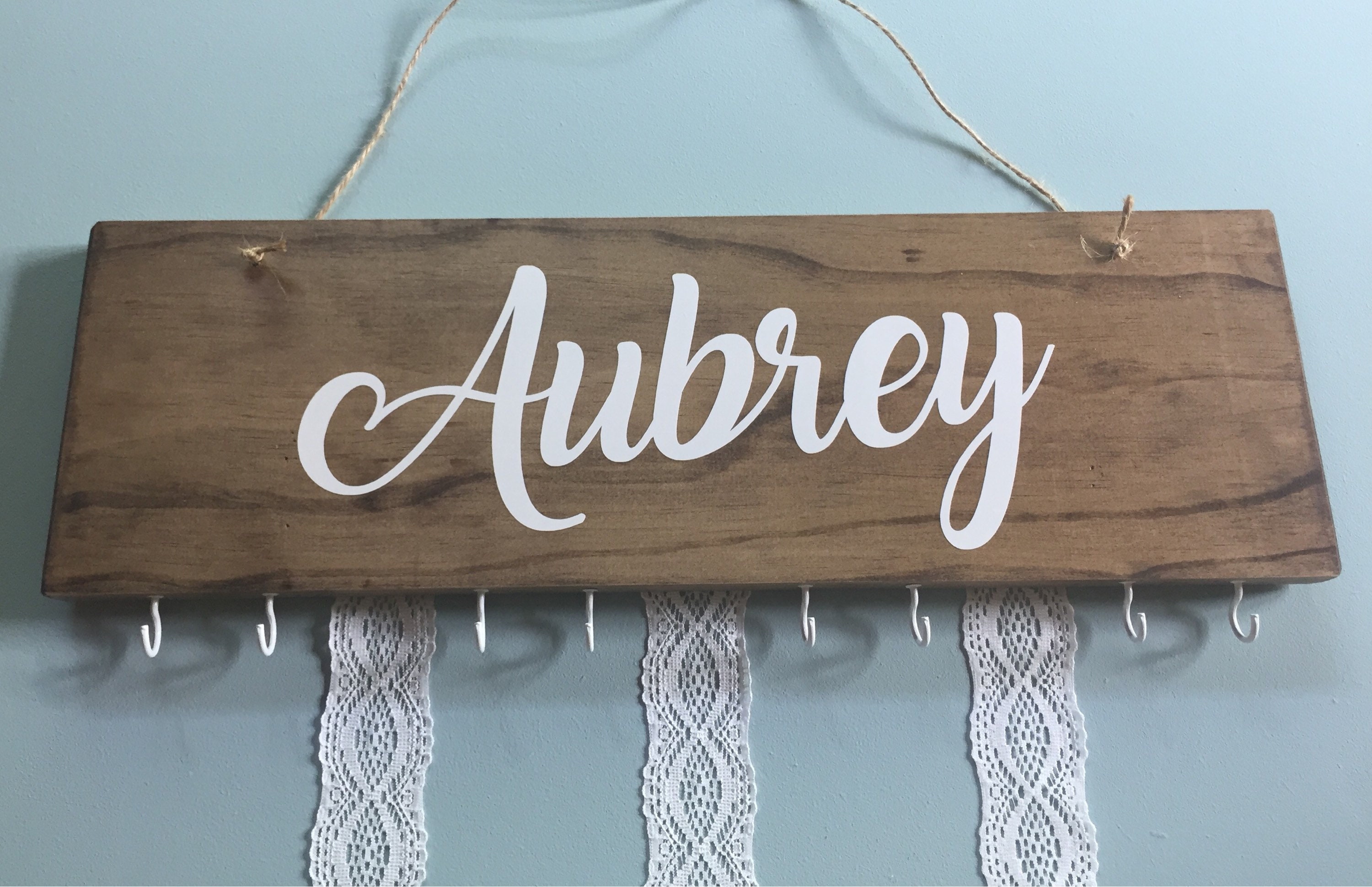 Personalized Bow & Headband Holder Hair Bow Hanger Headband Holder