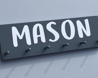 Personalized Boy’s Room Decor - Custom Boy’s Hat Rack - Personalized Rack - Hat Display - Boy Nursery Decor - Boy Baby Shower Gift