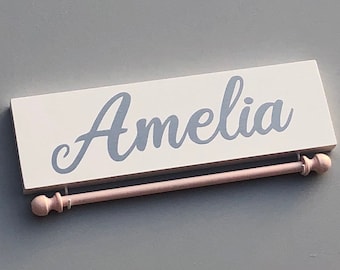 Custom Headband Hanger – Personalized Nursery Decor, Bow Holder