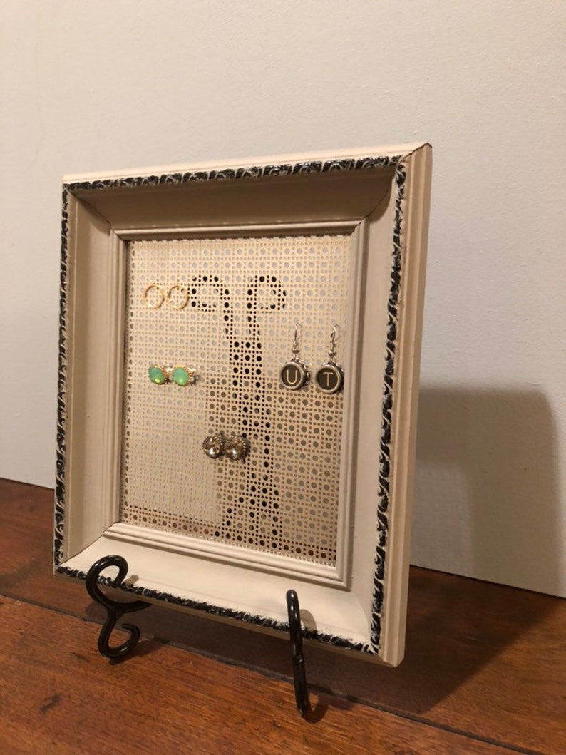 Rustic Earring Holder Jewelry Frame Display Image 0