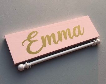 Personalized Headband Holder – Baby Girl Nursery Decor
