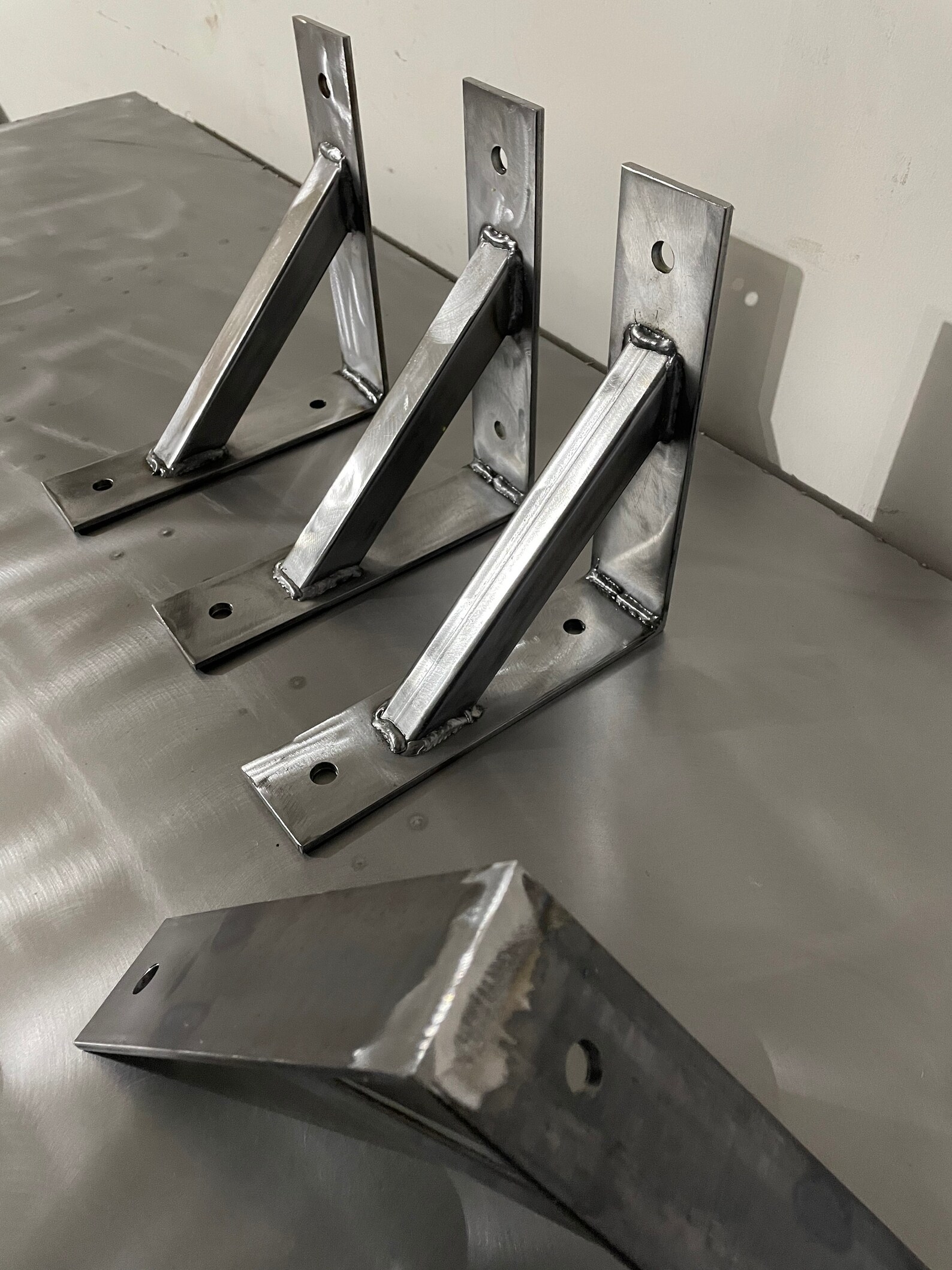 Bracket L Shaped With 45 Degree Brace QTY of 2 Etsy