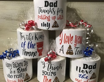 Fathers Day Gift, Toilet paper Gag Gift, Dad Gift, Fathers Day Gag Gift, Dad Gag Gift, unique gift, Fathers day useful gift,