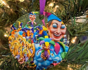 Parade, Mardi Gras Ornament, Float,  New Orleans Ornament, Christmas Ornament, New Orleans Keepsake,