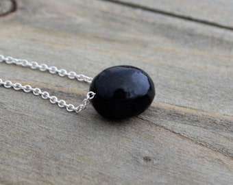 Shungite Necklace, Root Chakra Necklace, Healing Crystal Necklaces For Women