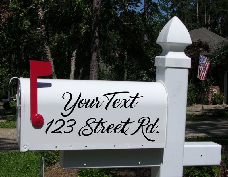 Mailbox lettering personalized lettering fonts and colors Your Etsy