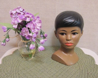 Marwal Female Bust Chalkware Spanish Lady Sculpture Bust Of Woman Female Bust Woman Statue Mid Century Retro Home Decor French Decor Changingtreasures