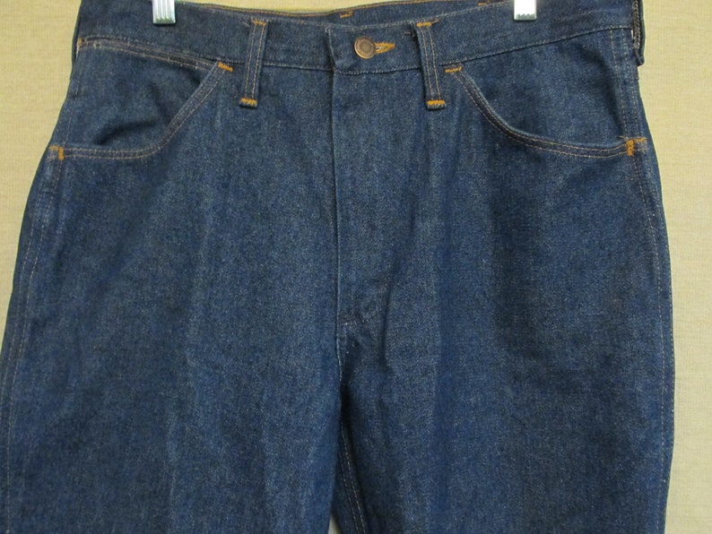 Vintage 1980/'s Wrangler Dark Denim Boot Cut Jean Men/'s 32 x 30.5 USA