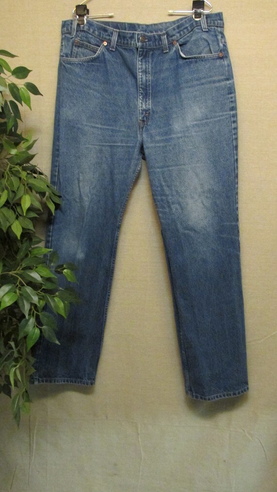 80'S Levi's 20517-0217 Orange Tab Bootcut Denim Pants Made in USA Men's W29 Vintage cotton blue type Vintage Second Hand