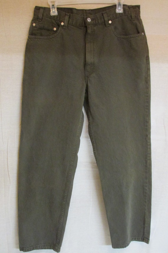 levi's dark green jeans