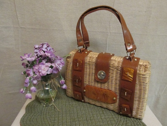 Vintage 1950's-1960's Stylecraft Miami Wicker & Lu