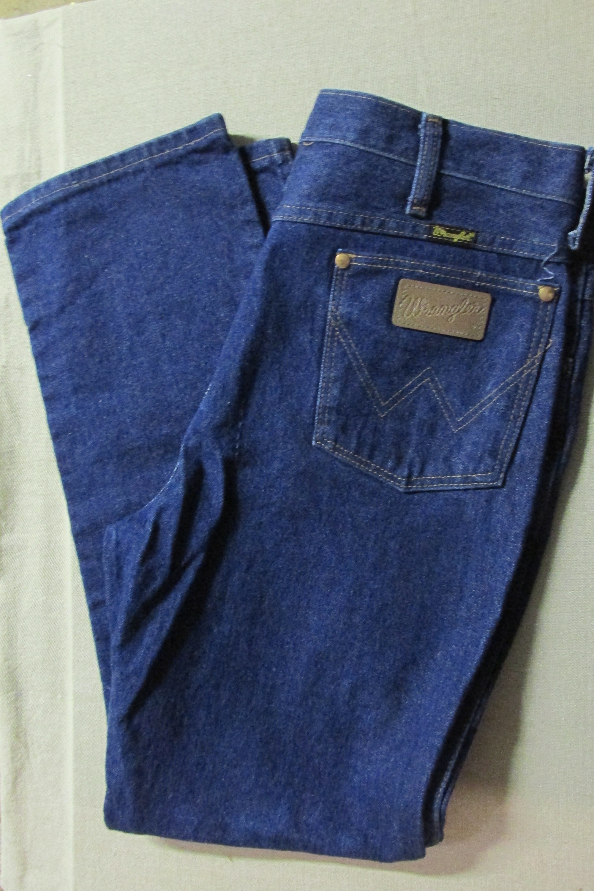 Vintage 1990's Wrangler Dark Denim Straight Leg Jeans | Etsy