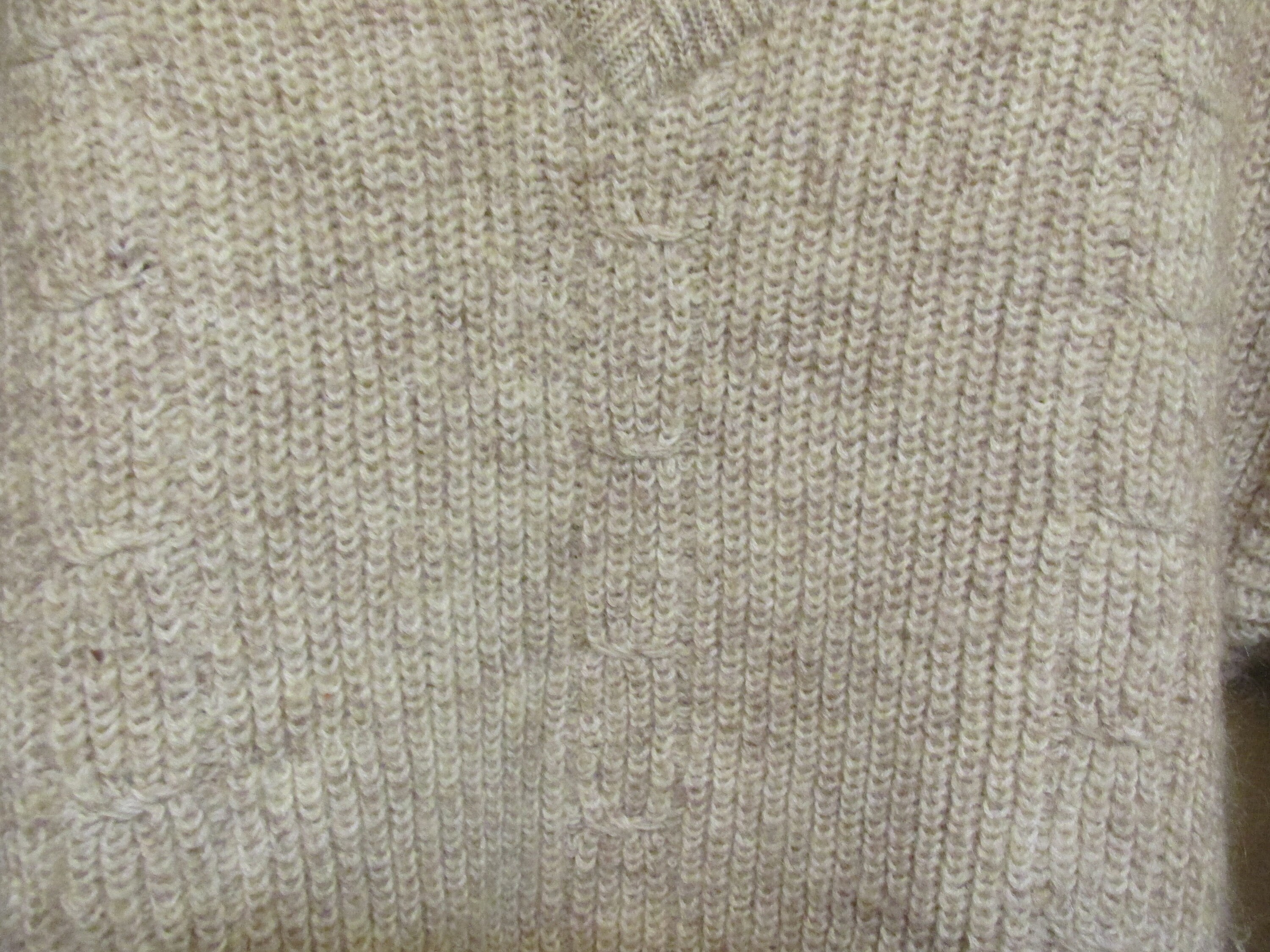 Vintage 1980's Oswal Club Beige Oatmeal Wool Shaker Knit | Etsy