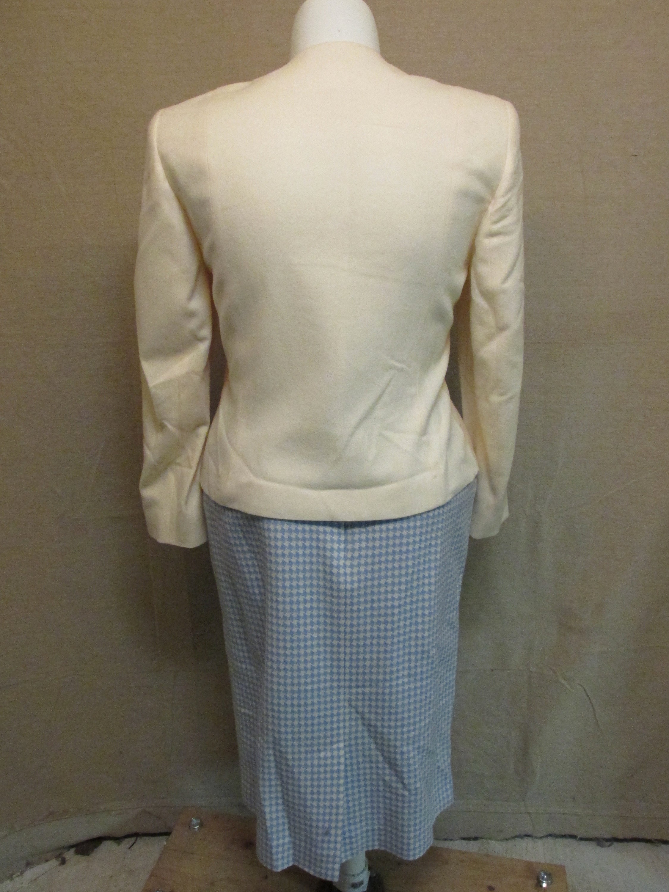 Vintage 1990's Pendleton 2 Piece Suit Cream Jacket & Blue - Etsy