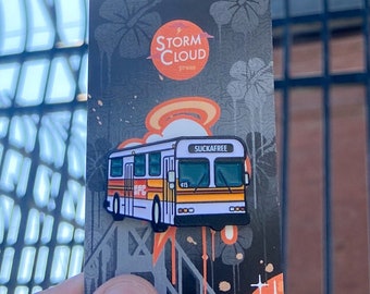 SUCKAFREE muni Bus Emaille Pin