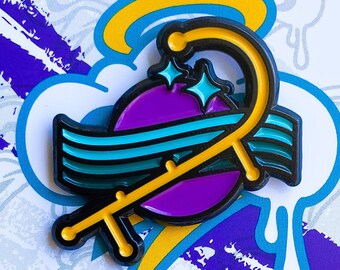 Zauberhafter Rückenmassage Emaille Pin